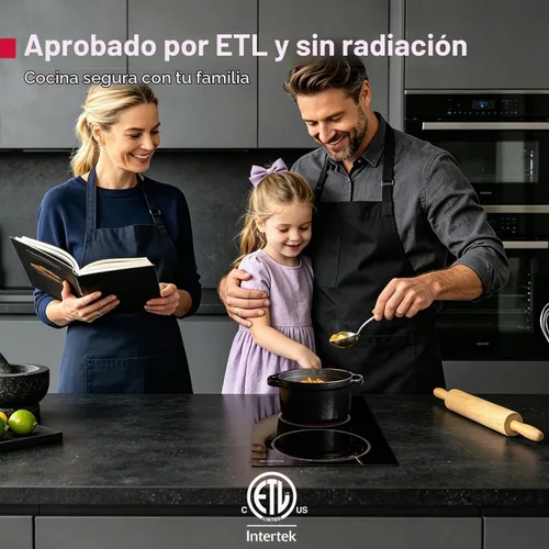 Vista 4 de GASLAND Cocina eléctrica de 12 pulgadas y 2 quemadores, 220-240V