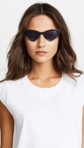 Vista 3 de Moschino Gafas de sol puntiagudas de ojo de gato para mujer, negrogris azul, talla única, Negro