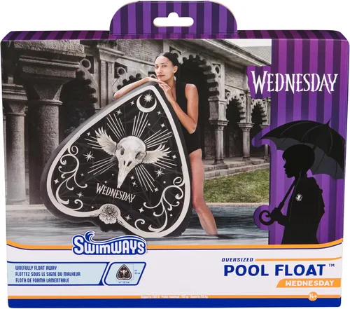 Vista 7 de Swimways Wednesday Swim Tube Pool Float, Inflatable Pool Floats & Kids Pool Toys, Swimming Pool Accessories & Beach Essentials for Teens Aged 14 & Up
