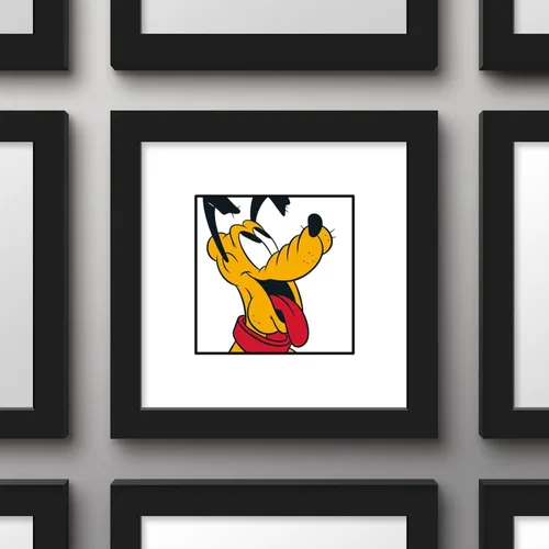 Vista 2 de Trends International Gallery Pops Disney Mickey and Friends - Póster de pared de Pluto Expressions Happy Wall Art, 12.00 x 12.00 pulgadas, versión