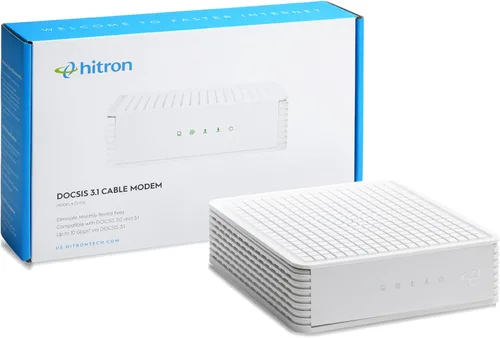 Vista 9 de Hitron CODA56 Módem de Internet por Cable SOLO - DOCSIS 3.1 2.5 Gbps SIN WiFi - Requiere Router Compatible con Xfinity/Spectrum/Cox NO