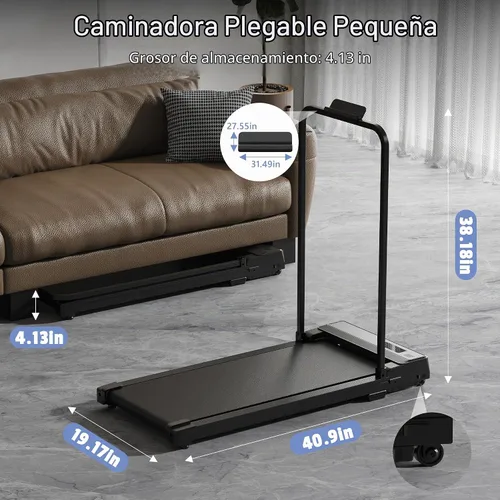 Vista 5 de Caminadora para el hogar debajo del escritorio Caminadora Eléctrica