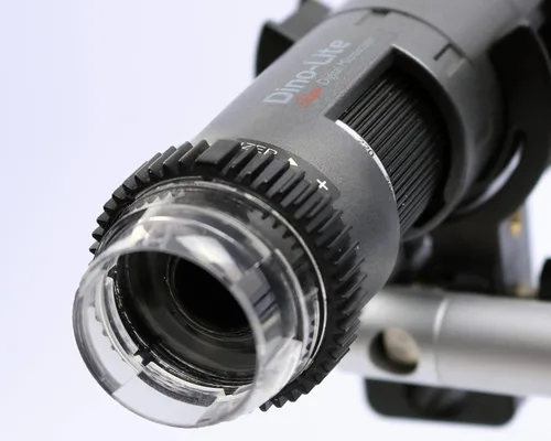 Vista 9 de Dino-Lite Microscopio digital VGA AM5216ZT- 720p, aumento óptico 20x - 220x, luz polarizada, no necesita software, se conecta directamente a una