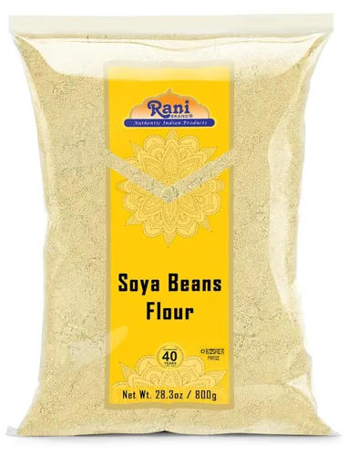Vista 9 de Harina de soja Rani (harina de soja) 14 oz (400 g) ~ Todo natural Vegano Apto para gluten Sin OMG Kosher Origen indio