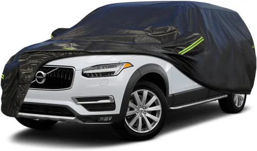 Vista 151 de KouKou Funda impermeable para automóvil SUV adecuada para BMW X1 de 2009 a 2025, 7 capas a prueba de viento para todo tipo de clima, cubierta