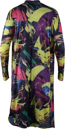 Vista 6 de Viottiset - Traje de baño de 3 piezas con estampado, bikini de cintura alta y pareo de playa para mujer