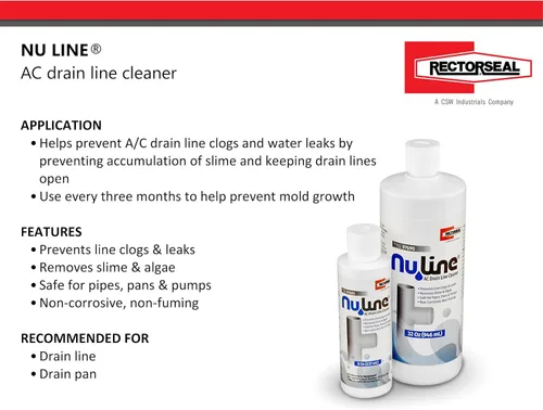 Vista 2 de NuLine Limpiador de drenaje de condensado HVAC Nu-Line, 8 onzas (paquete de 6)