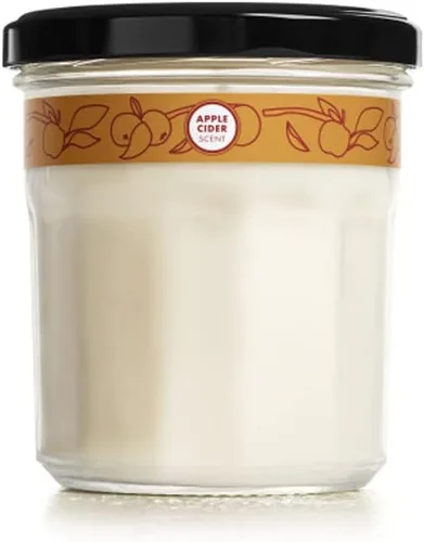 MRS. MEYER'S CLEAN DAY, Vela perfumada de aromaterapia de soja, 35 horas de tiempo de combustión, hecha con cera de soja y aceites esenciales, sidra