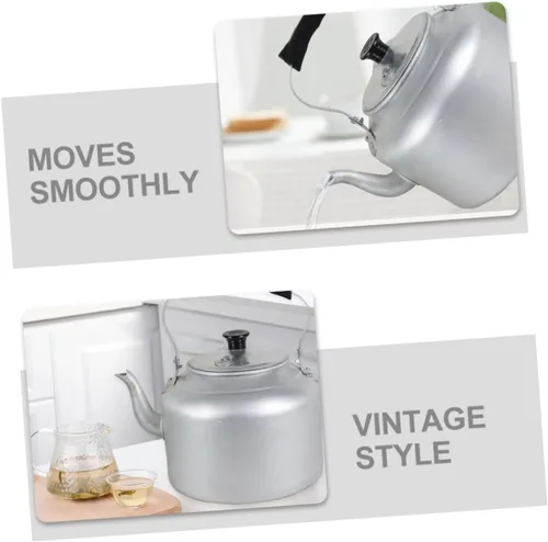 Vista 3 de Pot Large Tea Kettle Kitchen Teakettle Heat Resistant Aluminum Teakettle Vintage