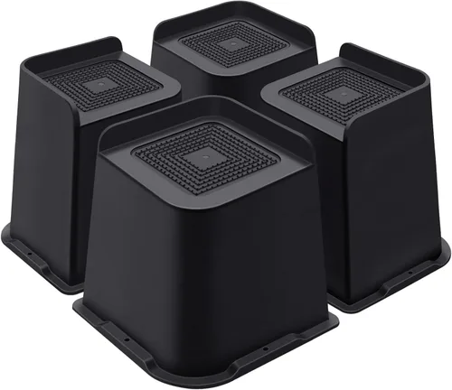 Vista 37 de ANNKUT Elevadores de cama de 1 pulgada resistentes, elevadores de muebles para cama, escritorio, mesa, sofá, sofá, elevadores de cama de gran