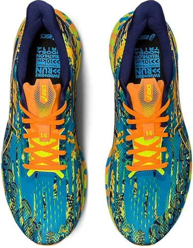 Vista 6 de ASICS Zapatillas de correr Noosa TRI 14 para hombre Azul eléctrico negro