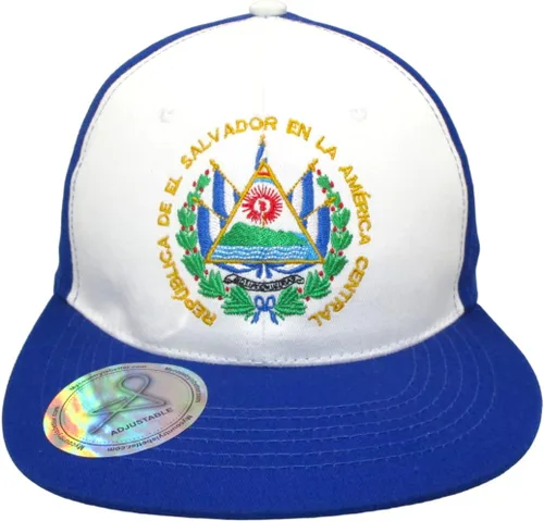 Gorras salvadorena Plana Colores Azul, azul