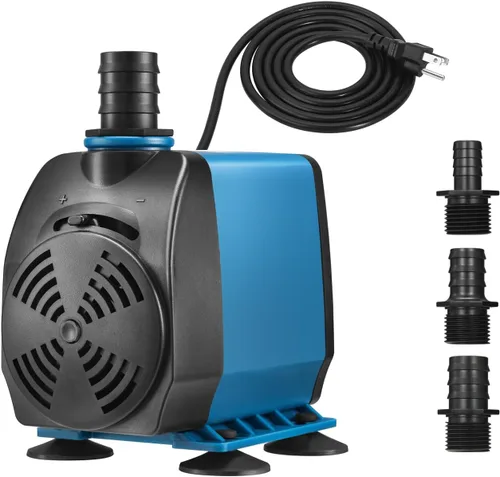 Vista 8 de TONGCHANT Bomba sumergible de 480 GPH con certificación ETL, con perilla de flujo ajustable y 3 boquillas