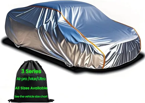 Vista 10 de Cubierta de Vehículo Impermeable Deportiva Pequeña de ANITANT, Cubierta de Nieve para Vehículo, Cubiertas de Coche para Automóviles Impermeables