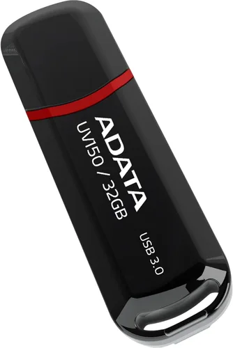 Vista 2 de ADATA UV150 - Unidad flash USB 3.0 de 32 GB, color negro (AUV150-32G-RBK)