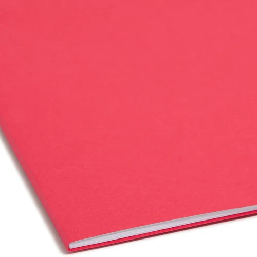 Vista 5 de Smead carpeta reforzada tamaño carta, 50 por caja, Rojo
