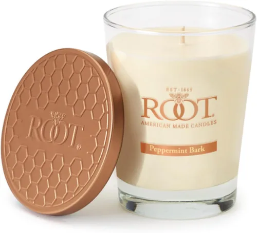 Vista 15 de Root Candles Velas Aromáticas Navideñas Honeycomb Veriglass Vela Premium Artesanal de Mezcla de Cera de Abeja, Pequeña, Bálsamo de Invierno