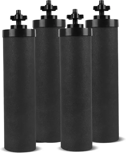 Filtro de agua de repuesto con infusión de plata para sistema de filtros de bloque de carbono negro Berkey® BB9-2®, compatible con elementos de