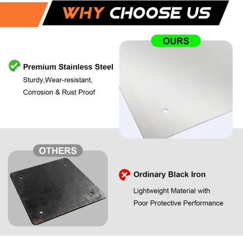 Vista 6 de AUFER Placa de montaje de metal con refuerzo de base interior de tronco de 0.079 in de grosor compatible con Touring Road King Road Glide Street