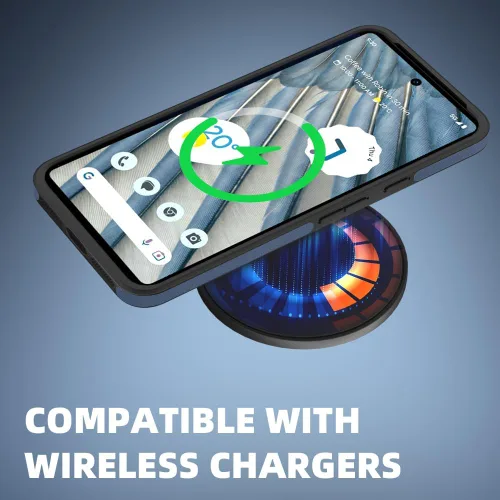 Vista 5 de X-level Funda delgada para Google Pixel 8, de doble capa, a prueba de golpes, cuerpo completo, parte trasera de policarbonato duro, superficie