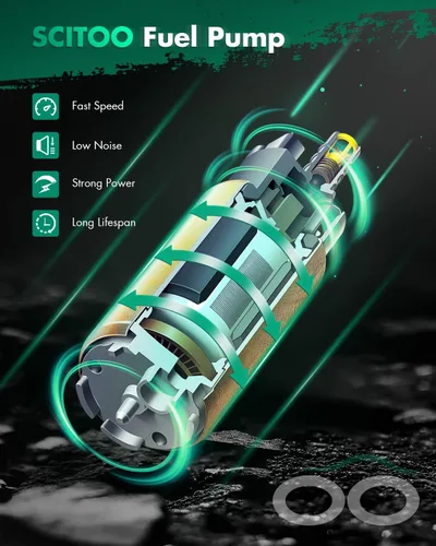 Vista 6 de SCITOO Conjunto eléctrico de bomba de combustible de alto rendimiento para Ram 1500 3.7L 2011-2012