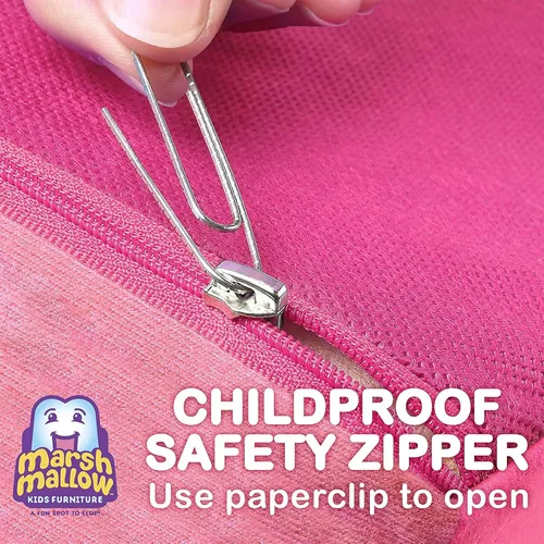 Vista 4 de Muebles Marshmallow para niños, sofá de espuma 2 en 1, Minnie Mouse, por Spin Master