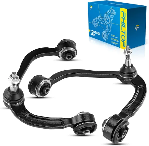 Vista 26 de PHILTOP Kit de suspensión ajustable de elevación de 1-6 pulgadas, 4 piezas de brazos de control superiores e inferiores delanteros compatibles