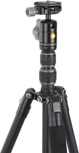 Vista 3 de Vanguard VEO 3GO 204AB G2 - Trípode de viaje de aluminio ligero con cabeza de bola, soporte para teléfono inteligente, control remoto Bluetooth
