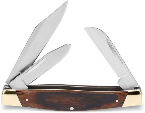 Vista 2 de Buck Knives 371 Stockman Three - Cuchillo de bolsillo plegable de 3 hojas