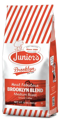 Junior's El café molido más fabuloso, 12 onzas (Brooklyn Blend, 1 bolsa)