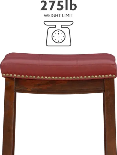Vista 4 de Linon Home Décor Kingston 2-Rojo