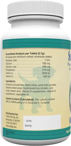 Vista 7 de Suplemento para perros Sure Grow, 100 comprimidos