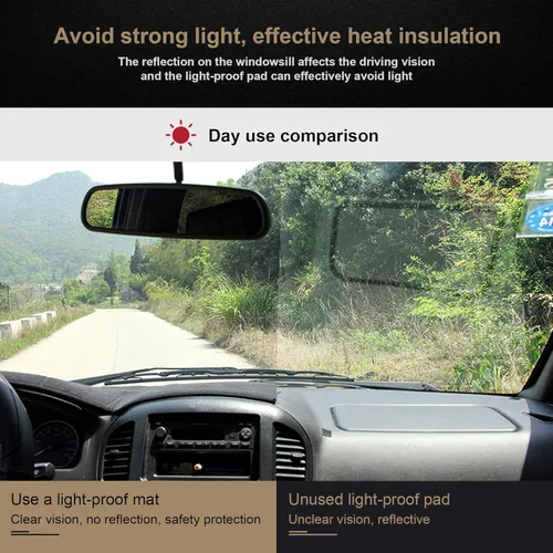 Vista 6 de SPEEDWOW Tapete para cubierta de tablero de instrumentos compatible con Toyota Tacoma 2016-2023