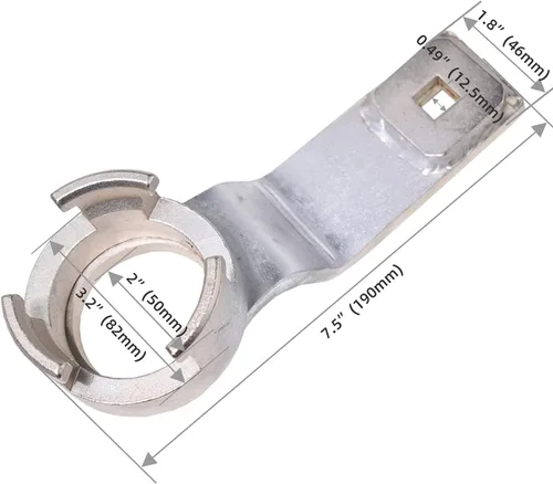 Vista 2 de Herramienta de soporte de polea de cigüeñal, polea de manivela, llave de vaso compatible con Volvo Ford 1.8 2.0 2.3 16V