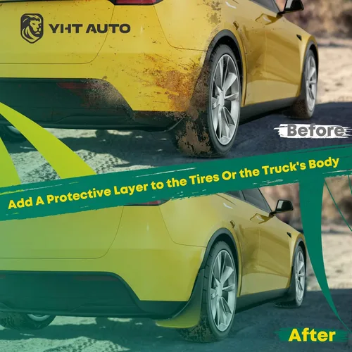 Vista 5 de YHTAUTO Guardabarros de repuesto para Toyota Highlander 2008 2009 2010 Sport Utility, guardabarros accesorios para coches protector de rueda con kit