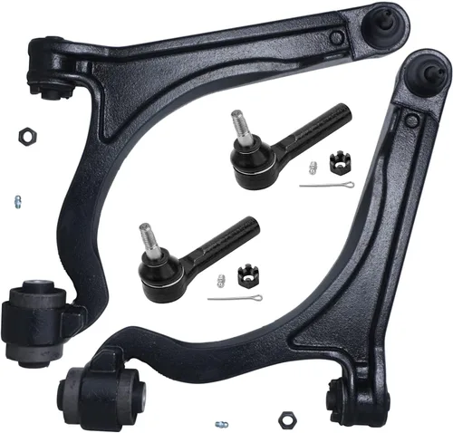 Vista 214 de Detroit Axle - Kit de brazos de control delanteros de 4 piezas para Nissan Cube 2009-2014, Nissan Versa 2007-2012 2 brazos de control inferiores