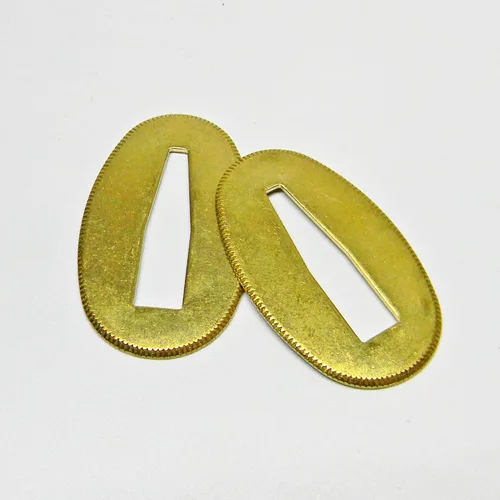 Vista 4 de Espada Samurai Seppa para Katana Japonesa Wakizashi Tanto DIY Base de Latón Espaciador Seppa Cuchillo Accesorios