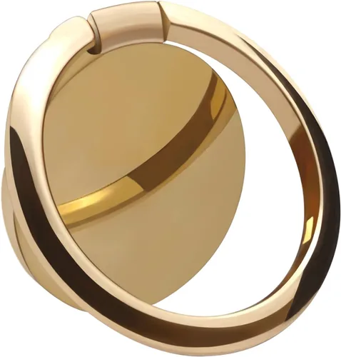 Vista 10 de Soporte de anillo de metal para teléfono celular, soporte de anillo de dedo de rotación de 360 grados, soporte de agarre con base para montaje Negro