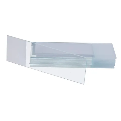 Vista 3 de BOJACK 100 portaobjetos de microscopio prelimpiados con borde de tierra y 200 vasos de cubierta de microscopio prelimpiados con 4 cuentagotas