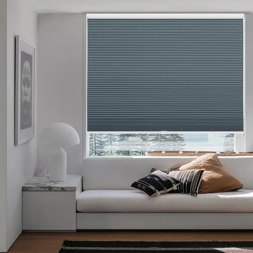 Vista 24 de Changshade Persianas celulares opacas de tamaño personalizado, sin cables, con el diámetro de panales de 1.5 pulgadas, para oficina, sala de estar