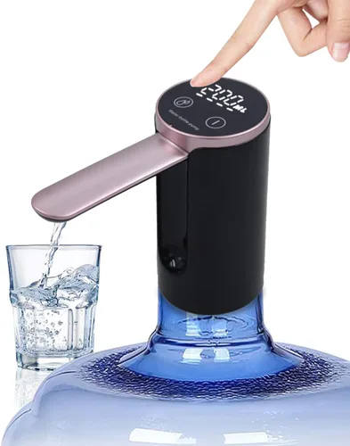 Vista 10 de Electric Water Bottle Pump Rechargeable Water Dispenser Autofolding Spout Smart Portable USB Charging for Kitchen Office Home Camping Bedroom