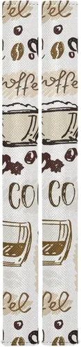 Vista 2 de Doodle - Juego de 2 fundas para manija de puerta de refrigerador, frigorífico, horno, lavavajillas