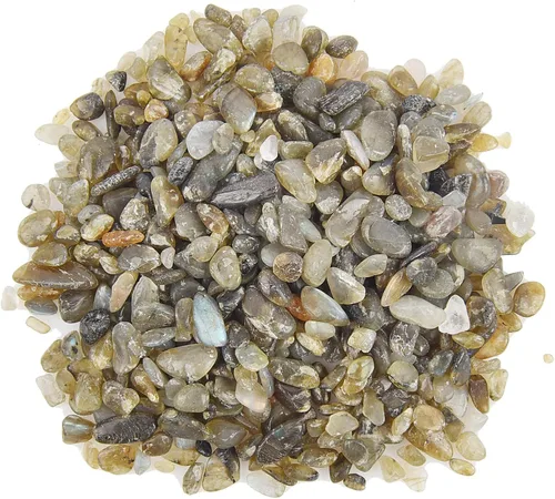 Vista 9 de June&Ann Piedras de Amazonita, 1 libra de piedras preciosas de 0.197-0.276 in, rocas naturales, piezas trituradas, chips de cristal