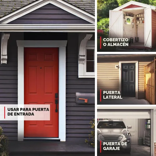 Vista 2 de Kwikset SmartCode 270 - Cerradura de puerta con teclado táctil electrónico sin llave con auto-bloqueo, códigos de usuario personalizados, seguridad