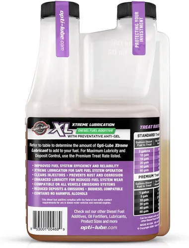 Vista 3 de Opti-Lube Aditivo diésel lubricante XL Xtreme, botella dosificadora de 16 onzas