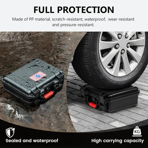 Vista 6 de Kinghardcase 350 Round Ammo Locking Storage Case - Travel Safe/Mil Spec/Waterproof Ammo Box - for 9x19mm Parabellum/9mm Luger, 380ACP, 38 S&W, 356