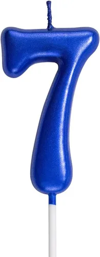 Vista 17 de Velas azules de cumpleaños 0 velas 10th ZeroXNOVA Years Cake Bady Número romano Número de vela número fresco número 10 100 20 30 40 50 60 70 80 90