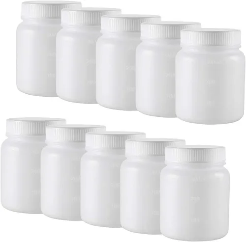 Vista 5 de uxcell Botella de reactivo químico de laboratorio de plástico 33.8 fl oz/34oz de boca ancha Sellado de muestras de líquido Contenedor