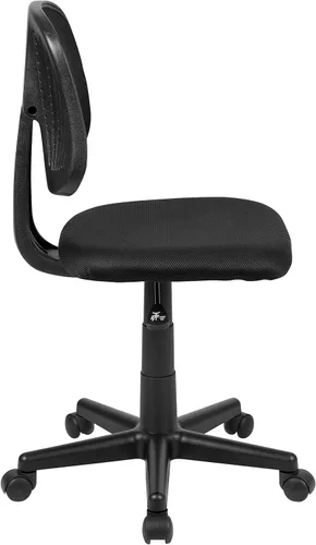 Vista 6 de Flash Furniture Flash Fundamentals - Silla giratoria de oficina con respaldo giratorio, silla de escritorio de malla ergonómica ajustable en altura
