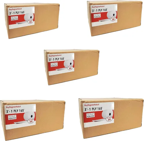 Vista 33 de (200 rollos) 2 1/4 pulgadas x 50 pies - Rollos de papel térmico para recibo de 55 GSM, papel alemán de calidad premium, se adapta a todos